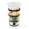 Food Steamer, Fast Simultaneous Cooking, Stackable Baskets for Vegetables or Meats, Rice/Grains Tray, Auto Shutoff